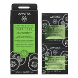 APIVITA Express Beauty Intensief Hydraterend Gezichtsmasker met Komkommer 2x8ml