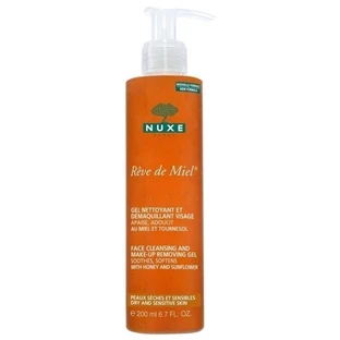 NUXE Reve De Miel Gel Nettoyant Et Demaquillant Gel de Maquillaje para Piel Seca 200ml
