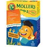 MOLLER'S Omega-3-Fisch-Gelee-Rollen, mit Orangengeschmack (36 Gelee-Rollen)