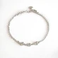 FARMA BIJOUX Pulsera Hipoalergénica Plata con Corazones 19cm