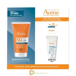 AVENE Set Intense Protect SPF50+ 150ml & Geschenk Avene Herstellende Aftersunnemelk 50 ml