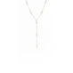 FARMA BIJOUX Hypoallergenic Necklace with Small Pearls 43/12CM