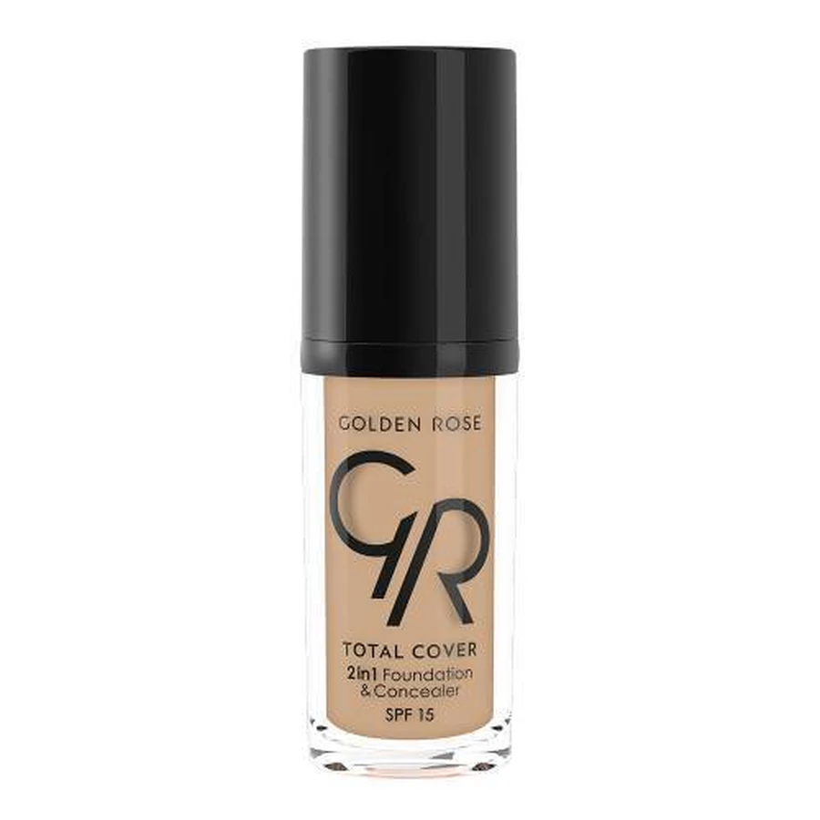 GOLDEN ROSE Total Cover 2 in 1 Base & Concealer Nr.06 - Beige-Grau 30ml