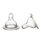 Tetina silicon cu flux mare pentru biberon cu gat larg Easystart, 2 bucati, Canpol