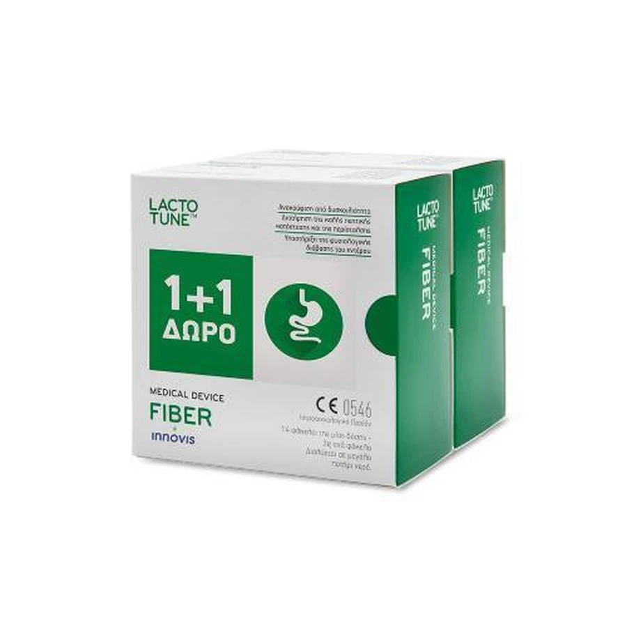 INNOVIS Lactotune Suplemento Dietético de Fibra para el Alivio del Estreñimiento 14 sobres x 3gr 1 + 1 DE REGALO