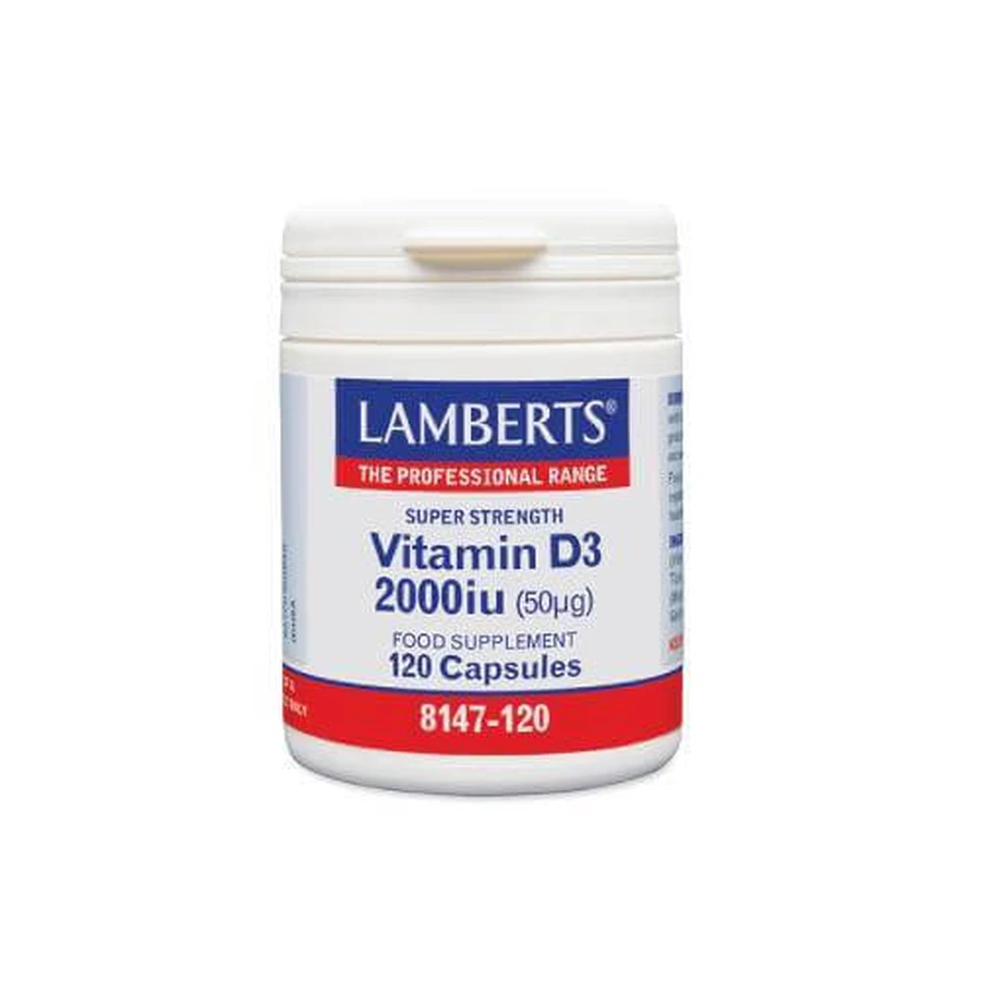 LAMBERTS Vitamine D3 2000iu 120 Capsules