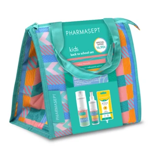PHARMASEPT Kids Back To School Set Weiches Haar Shampoo Weiches Shampoo 300ml + X-Läuseschutz Lotion Anti-Läuse Lotion 100ml + Arnika Creme 15ml