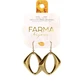 FARMA BIJOUX Pendientes Colgante Hipoalergénico Rombo Oro 42mm