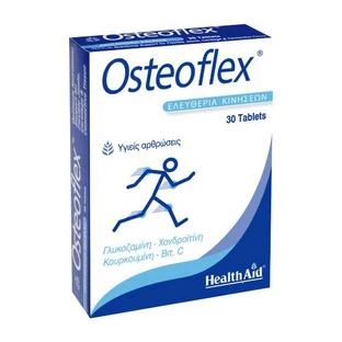 HEALTH AID Osteoflex Single Release voor soepele gewrichten met glucosamine, chondroïtine, vitamine C, mangaan en kurkuma 30 tabletten