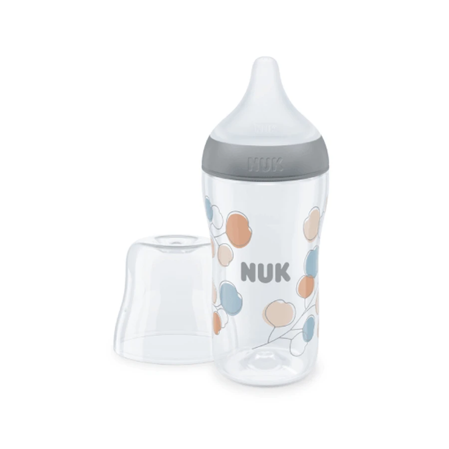 NUK Plastikflasche 260ml 3+m Perfect Match Silikon. Temperaturkontrolle M Twig Nuk