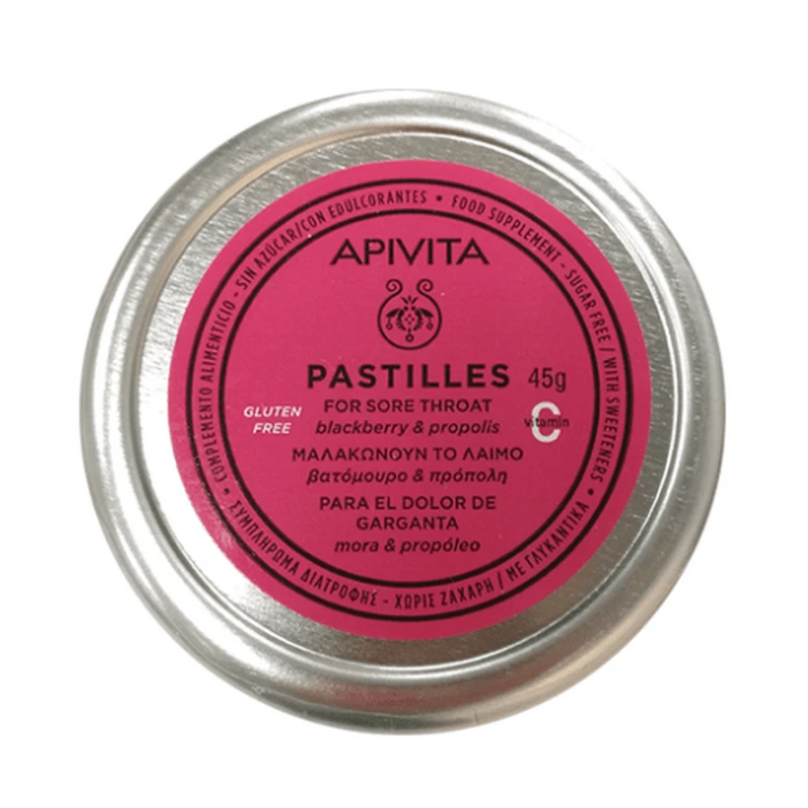 APIVITA Pastilles met Framboos & Propolis 45g
