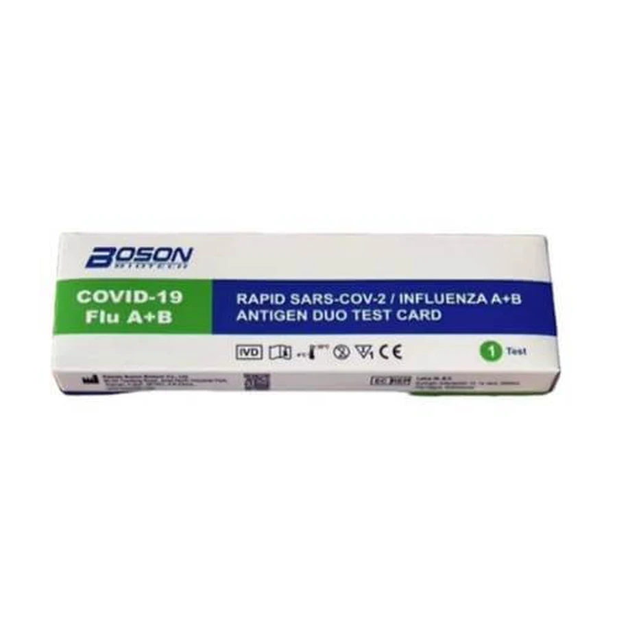 BOSON Biotech - Doppelter nasaler Schnelltest für COVID-19 & Influenzavirus (Typ A & B)