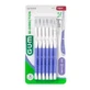 GUM 2014 Bi-Directional Brushes with Lila Handle 0,6mm 6 pcs.
