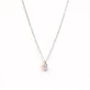 FARMA BIJOUX Hypoallergeen Zilveren Ketting met Helder Kristal 38/42CM (BE1SP01)
