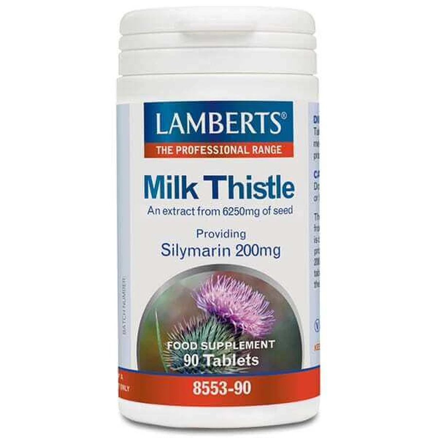 LAMBERTS Milk Thristle - Chardon Marie 6250mg 90 Capsules