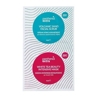 PANTHENOL Crème extra nettoyante et masque hydratant 2 en 1 2x8ml