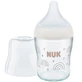 NUK Perfect Match glazen anti-koliekfles met siliconen speen & temperatuurindicator voor 0+ maanden 120ml - Rainbow