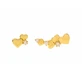 DALEE Boucles d'oreilles hypoallergéniques Coeurs en argent plaqué or