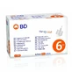 BD Thin Wall Sterile Insulin Needles for Pens 31G x 6mm 100 pcs.