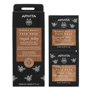 APIVITA Express Beauty Gesichtsmaske für Straffung & Verjüngung mit Gelee Royal 2x8ml