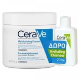CERAVE Moisturising Cream Package Moisturising Cream Face & Body 340ml + FREE CERAVE Hydrating Cleanser Hydrating Cleanser Face & Body Cleansing Cream 20ml