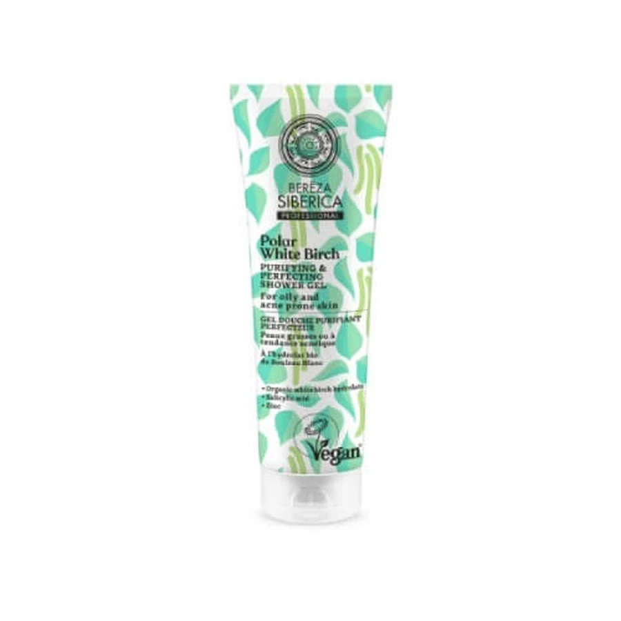BEREZA SIBERICA Polar White Birch Cleansing and Protecting Shower Gel for Oily and Acneic Skin 200ml