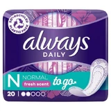 ALWAYS Toallas Sanitarias Normal Fresh Individuales para llevar 20 uds.