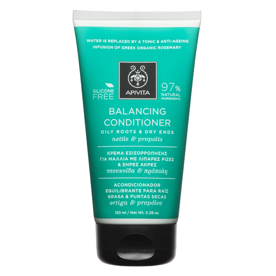 APIVITA Crema Equilibrante para Cabello con Raíces Grasas y Puntas Secas con Ortiga y Propóleo 150ml