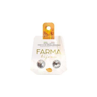 FARMA BIJOUX Hypoallergene Oorbellen Kristallen Rond 10mm