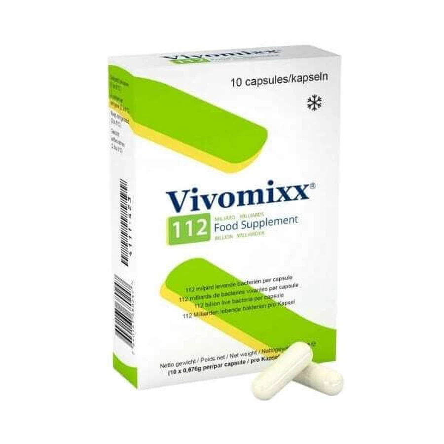 AM HEALTH Vivomixx 112 Billion Probiotic Dietary Supplement for the Good Functioning of the Gastrointestinal System 10 Capsules