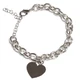 FARMA BIJOUX Hypoallergene Armband Zilver Hart 15/20CM
