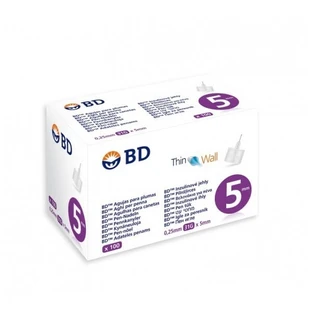 BD Thin Wall Sterile Needles for Insulin Pens 31G 0,25 x 5mm 100 pcs.