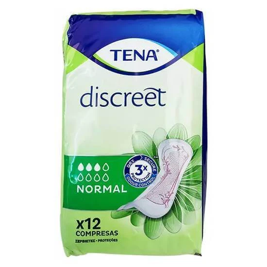 TENA Discreet Normal Acne Sanitary Napkins 12 pcs.
