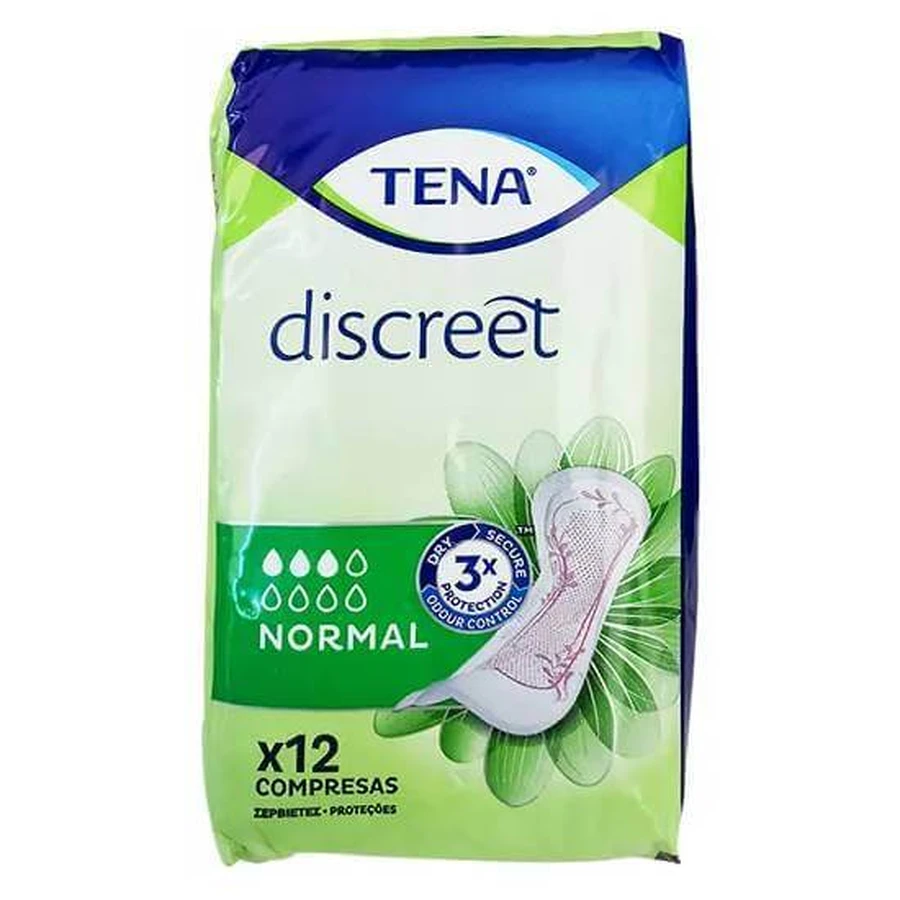 TENA Discreet Normal Acne Sanitary Napkins 12 pcs.