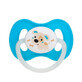 Bunny &amp; Company round latex pacifier, 0-6 months, 1 piece, Turquoise, Canpol Babies