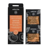 APIVITA Express Beauty Face Scrub pour une exfoliation douce à l'abricot 2x8ml
