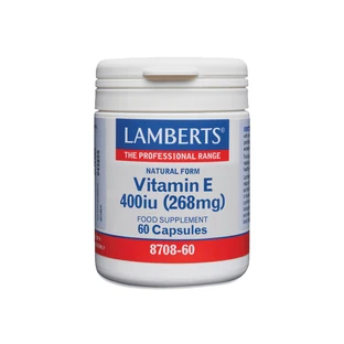 LAMBERTS Natural Form Vitamin E 400iu (268mg) 60 Capsules