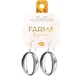 FARMA BIJOUX Hypoallergenic Earrings Silver Oval 45mm