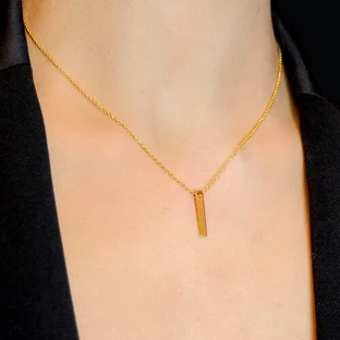 FARMA BIJOUX Hypoallergenic Gold Necklace with Pendant 40/42CM (1G1F)