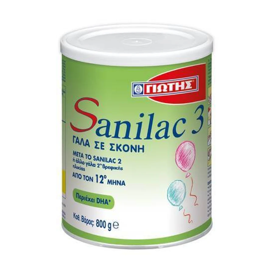 JOTIS Sanilac 3 Melk 3e Zuigeling Leeftijd 12+ Maanden poeder 400gr