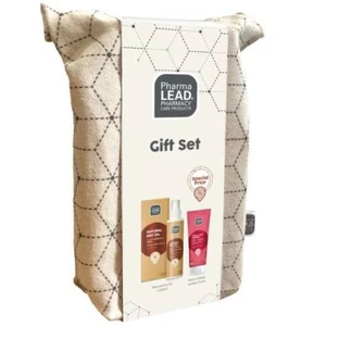 PHARMALEAD Geschenkset Trockenöl für Gesicht, Haare & Körper 125ml + Sanftes Sorbet für Hände & Körper 75ml + Koffer