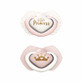 Royal Baby symmetrical silicone pacifier, 6-18 months, 2 pieces, Pink, Canpol Babies