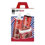 BODYFARM Gift Box Sandalwood with Body Lotion 250ml + Body Shower 250ml + Body Exfoliator 200ml