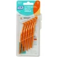 TEPE Angle Intermediate Brushes with Handle 0.45mm Orange 6 pcs.