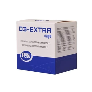 PSK D3 Extra 4000iu & K2 Dietary Supplement with Vitamin D3 & K2 60 Tablets