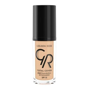 GOLDEN ROSE Total Cover 2 in 1 Base & Concealer No.02 - Ivory 30ml