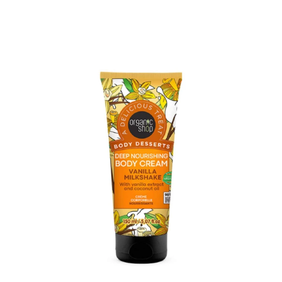ORGANIC SHOP Body Desserts Vanilla Milkshake Crème nourrissante pour le corps Vanilla Milkshake 150ml