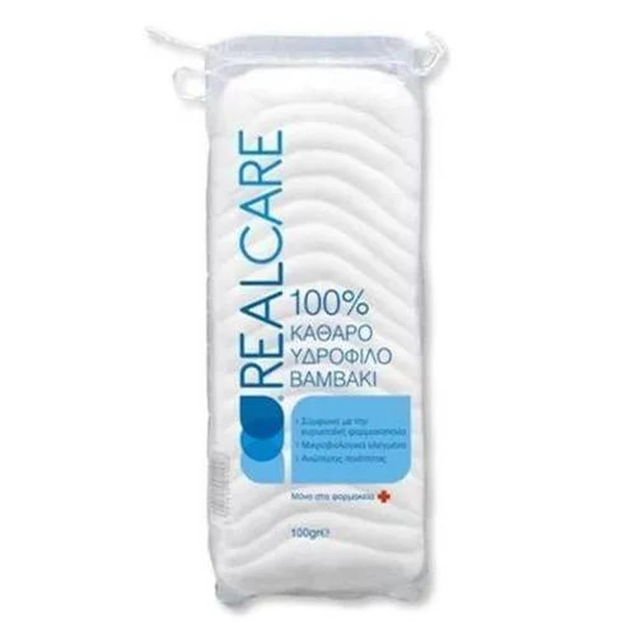 Cotone REAL CARE 100% Puro Cotone Idrofilo Qualità superiore, Microbiologicamente Testato 70gr