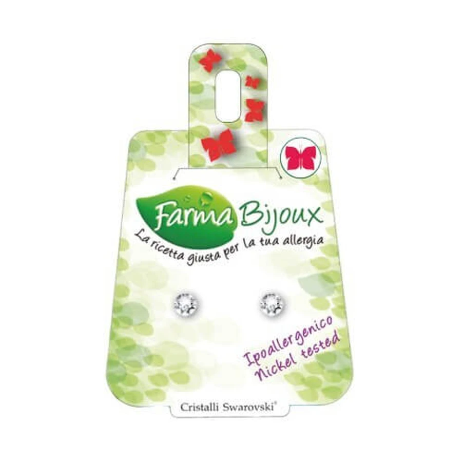 FARMA BIJOUX Xirius Hypoallergenic Earrings Crystal 4,1mm