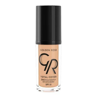 GOLDEN ROSE Total Cover 2 in 1 Base & Concealer No.12 - Light Beige 30ml